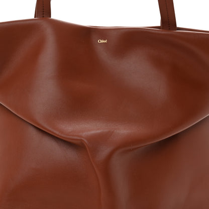 Chloe Calfskin Judy East West Tote Brown 8 of 10