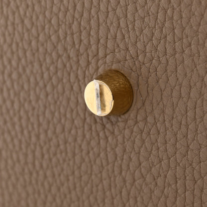 Hermes Taurillon Clemence Lindy 26 Etoupe 10 of 12