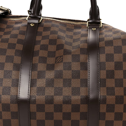 Louis Vuitton Damier Ebene Keepall Bandouliere 55 9 of 11