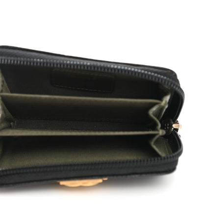 Chanel Caviar Quilted Boy Zip Around Coin Purse Wallet Black 5 of 7