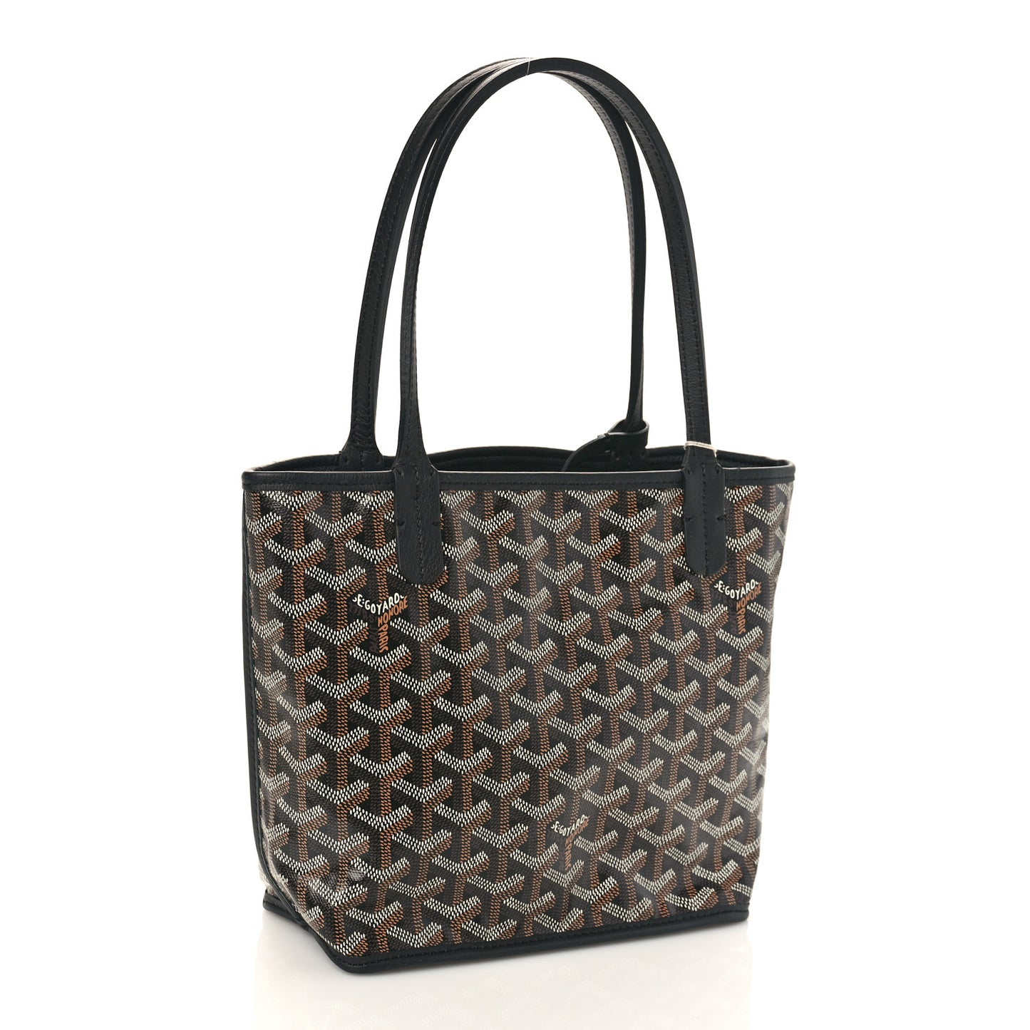 Goyardine Reversible Mini Anjou Black
