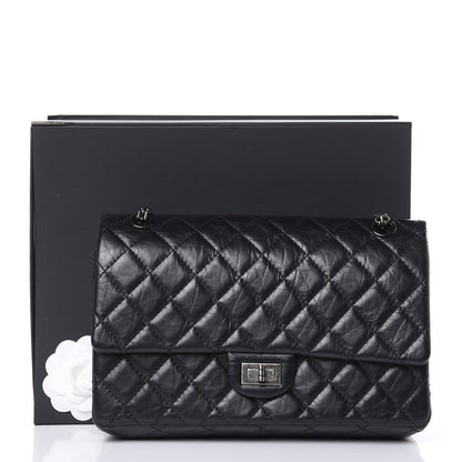 Chanel Aged Calfskin Quilted 2.55 Reissue 226 Flap Dark Grey 12 of 12