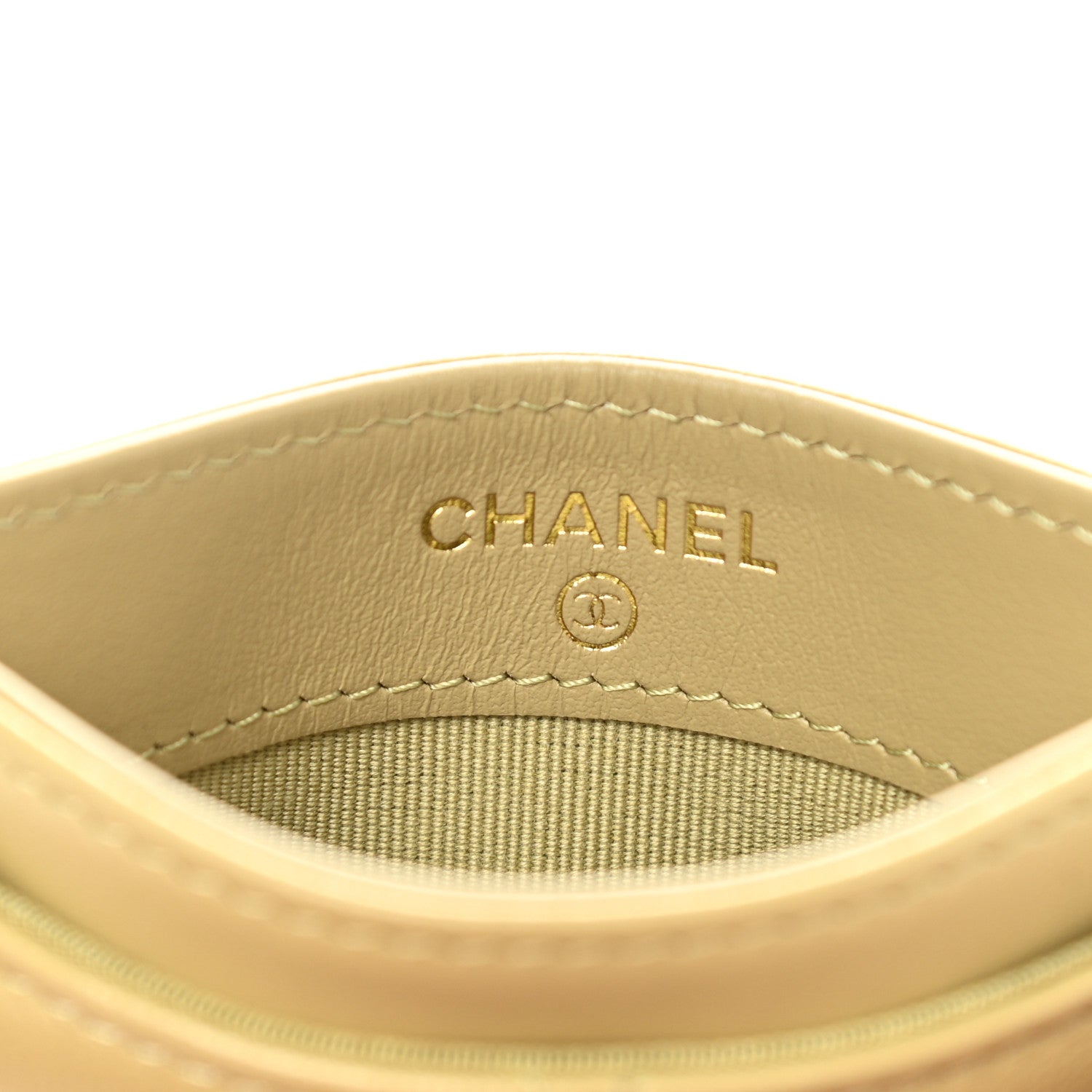 Chanel Lambskin Quilted Chanel 19 Card Holder Light Green 5 of 8