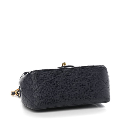 Chanel Caviar Quilted Mini Square Flap Navy 4 of 9