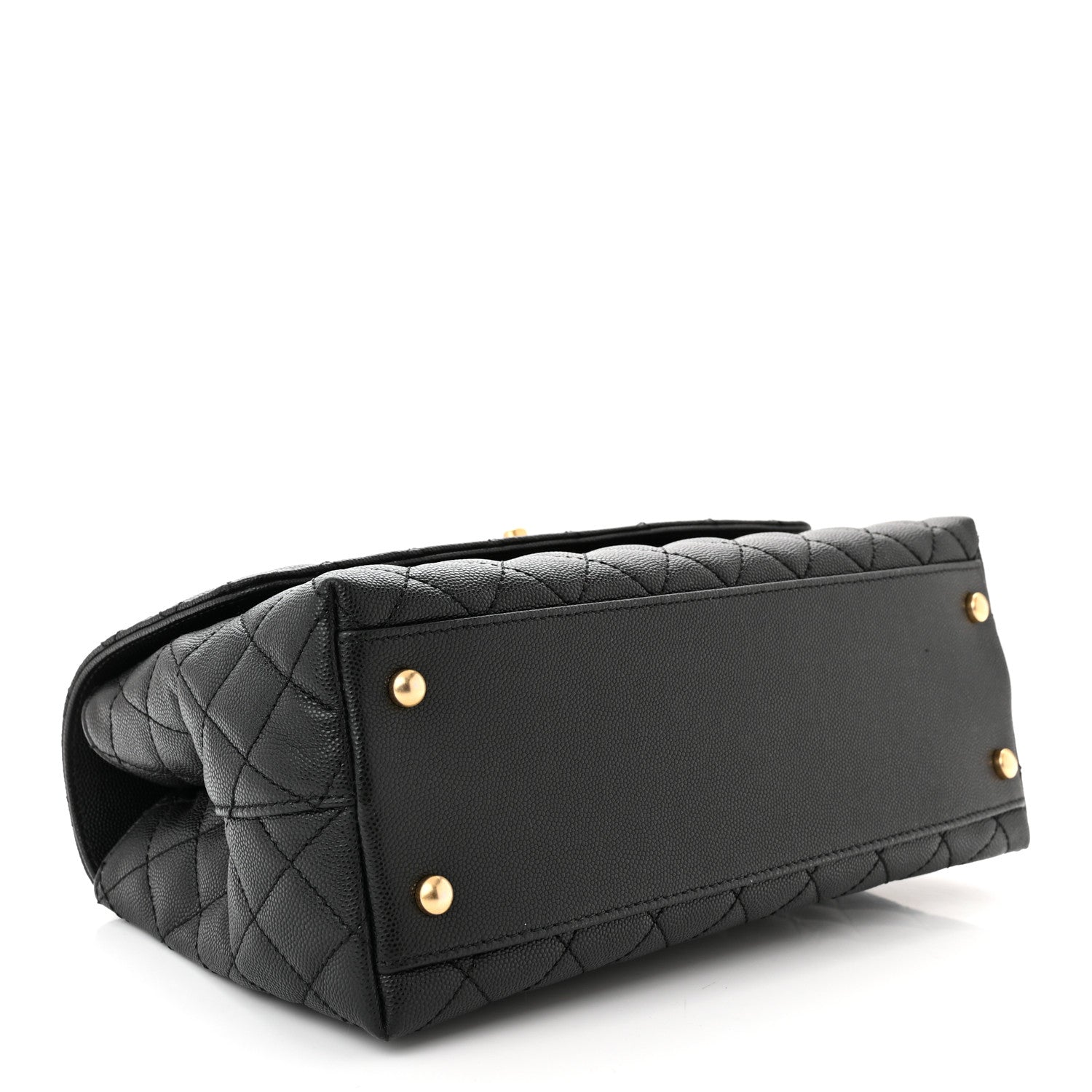 Chanel Caviar Quilted Small Coco Chain Handle Flap Black 4 of 11