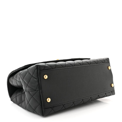 Chanel Caviar Quilted Small Coco Chain Handle Flap Black 4 of 11