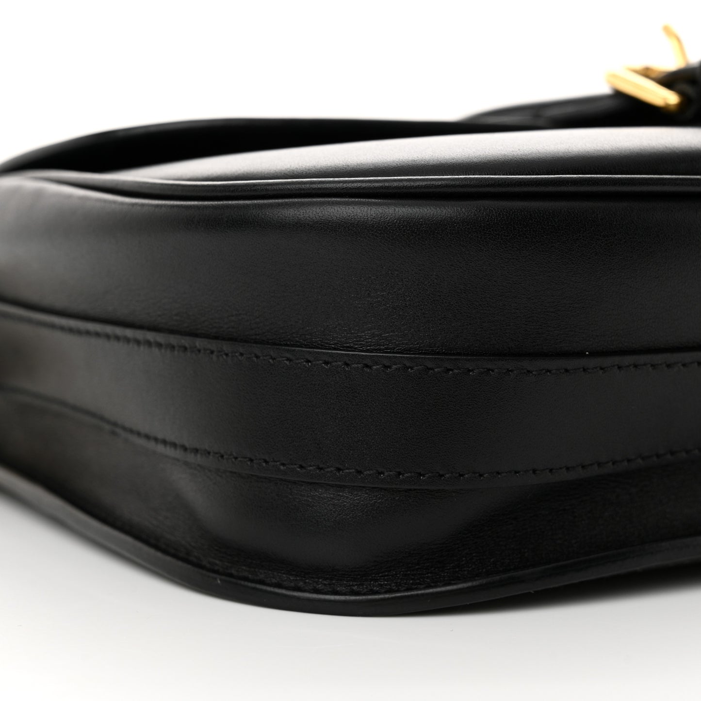 Box Calfskin Medium Bobby Flap Black