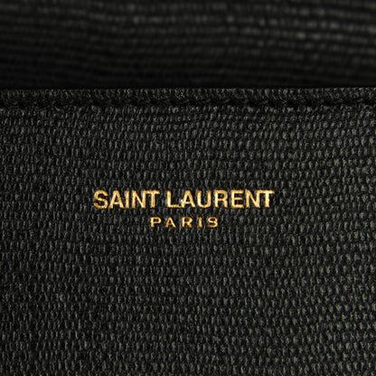 Saint Laurent Textured Calfskin Classic Y Ligne Clutch Black 8 of 8