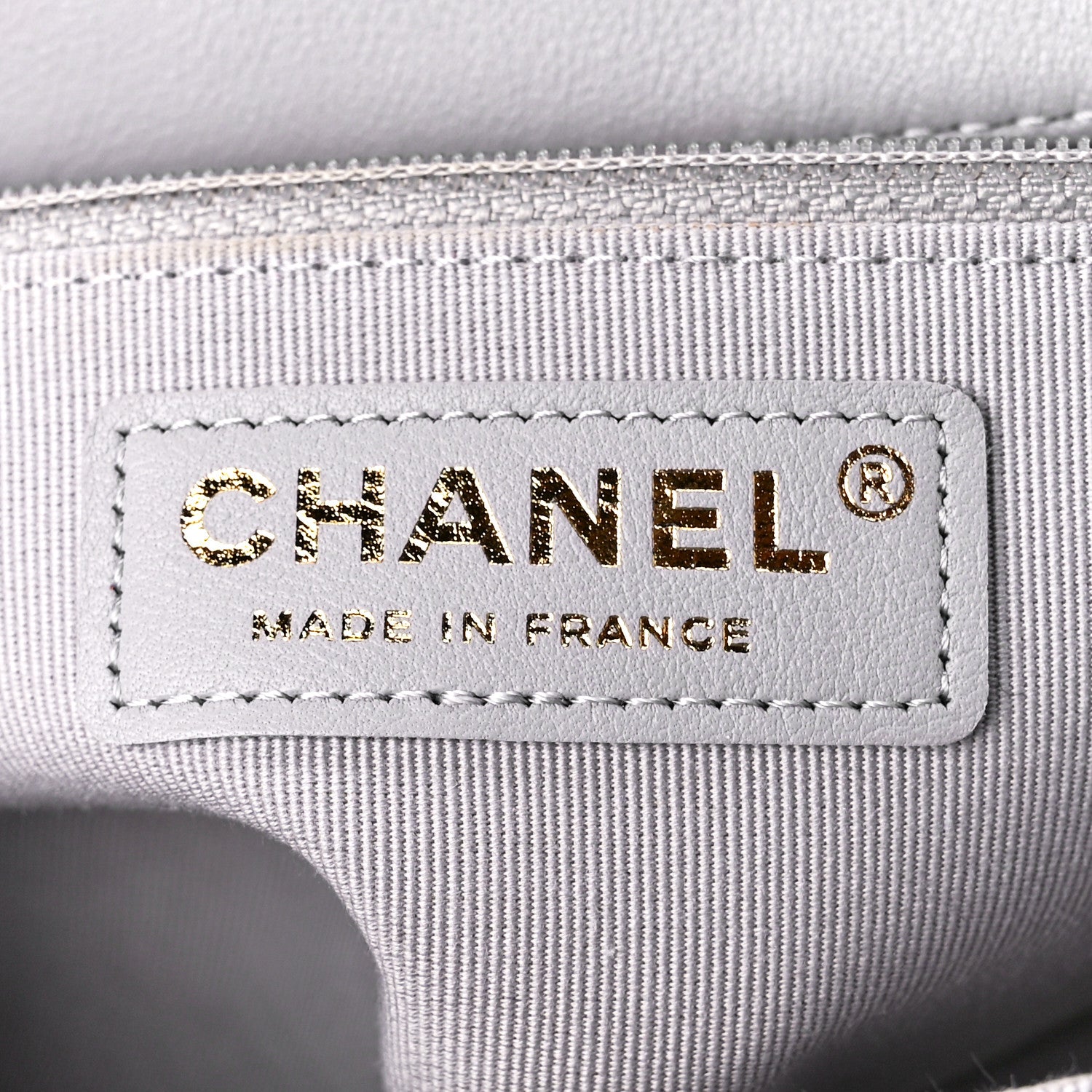 Chanel Calfskin Quilted Small Lady Handle Clutch With Chain Grey 6 of 13
