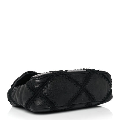 Chanel Calfskin Crochet Medium Chanel 19 Flap Black 3 of 9