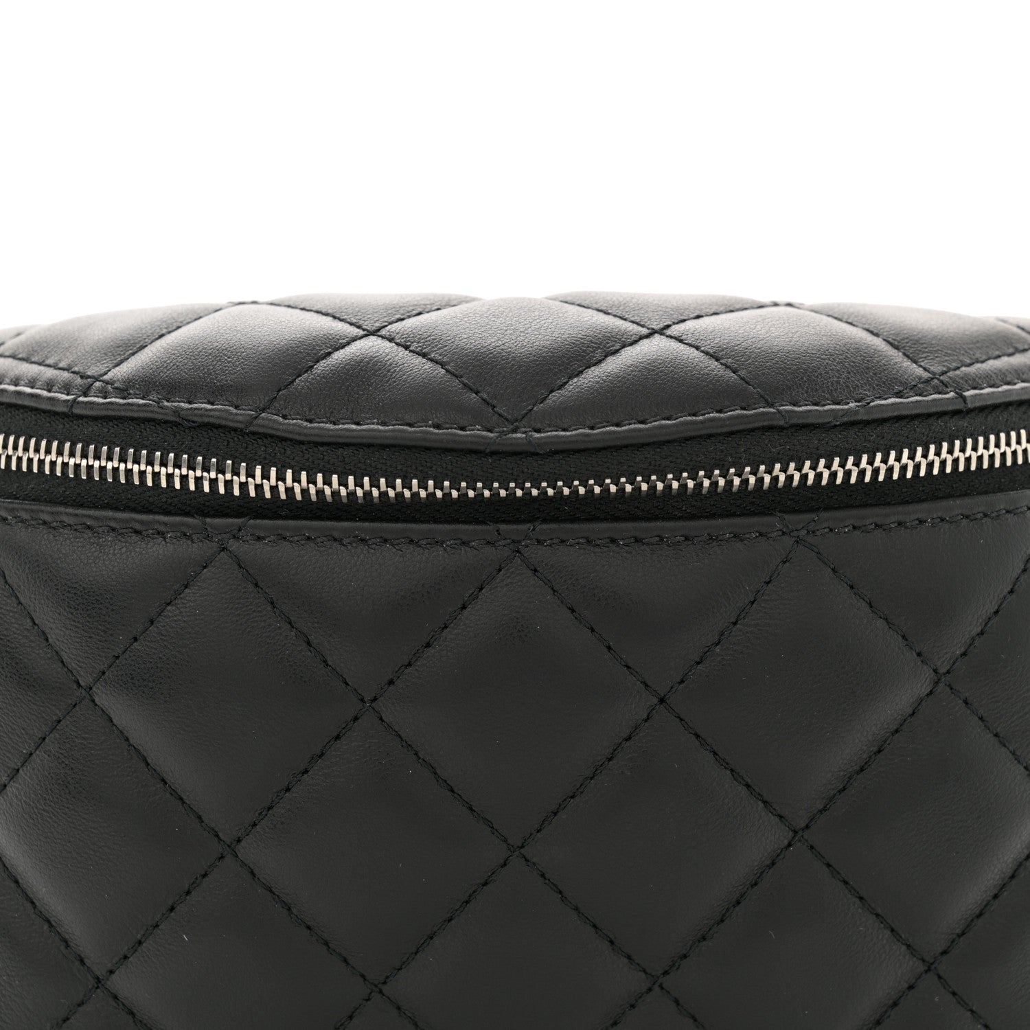 Chanel Calfskin Quilted Waist Belt Bag Black 8 of 11