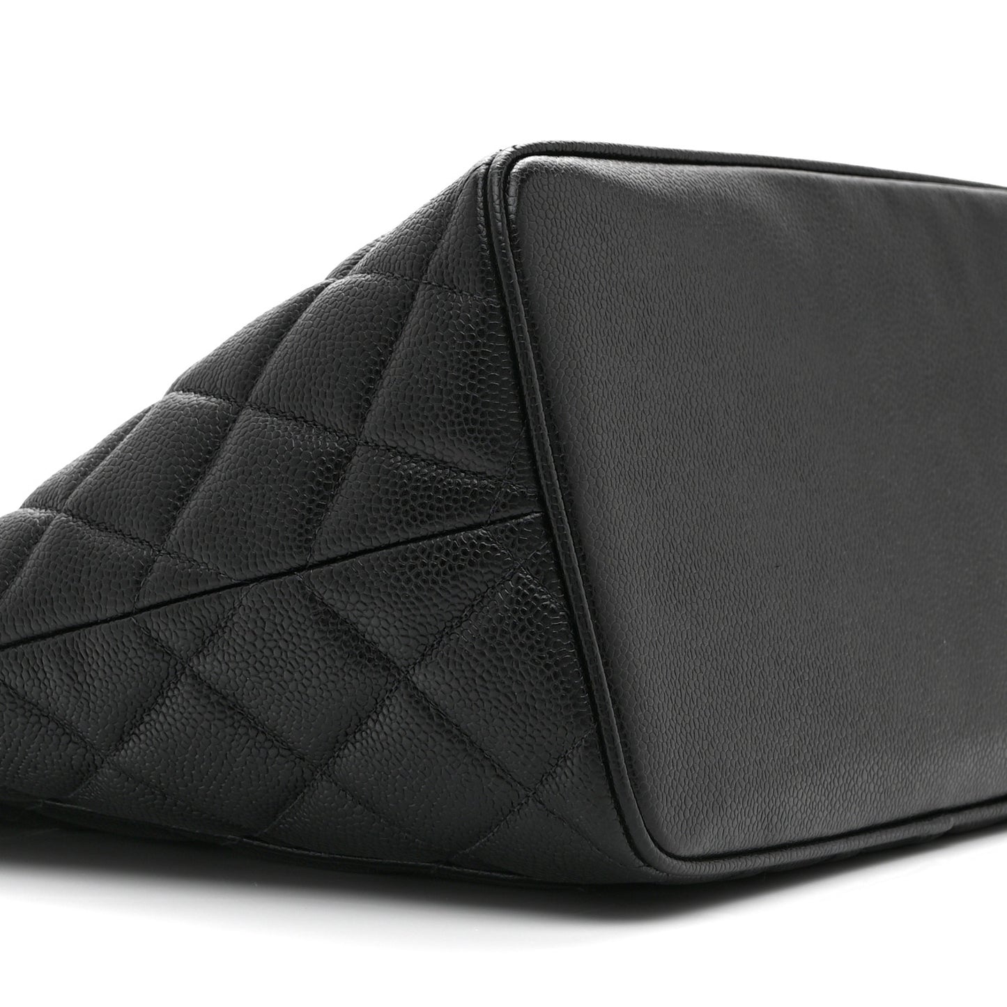 Caviar Quilted Medallion Tote Black