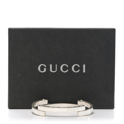 Gucci Sterling Silver Logo Bar Bracelet 4 of 4