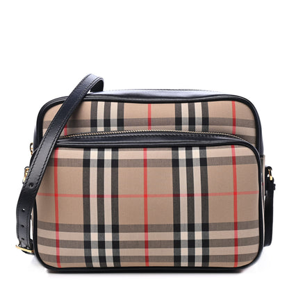 Burberry Calfskin Vintage Check Medium Camera Bag Archive Beige 1 of 4