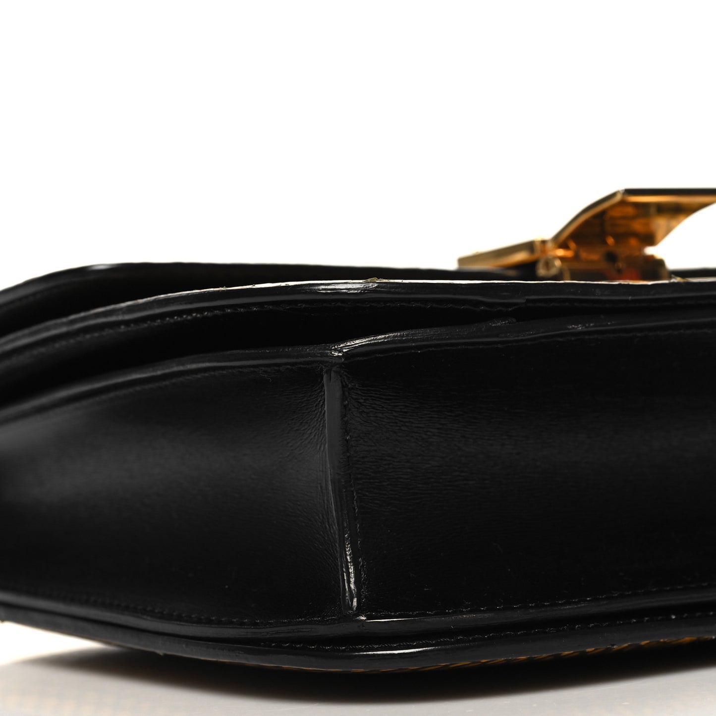 Cobra Calfskin Medium Classic Box Flap Bag Yellow