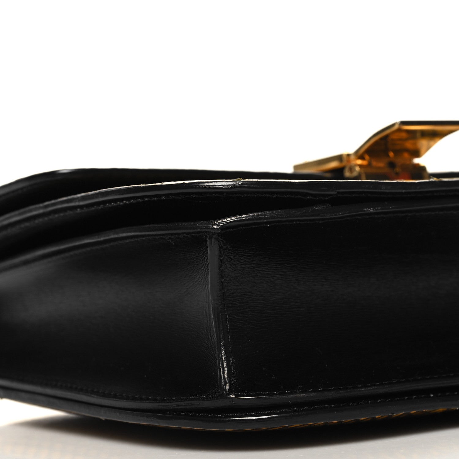 Celine Cobra Calfskin Medium Classic Box Flap Bag Yellow 7 of 10