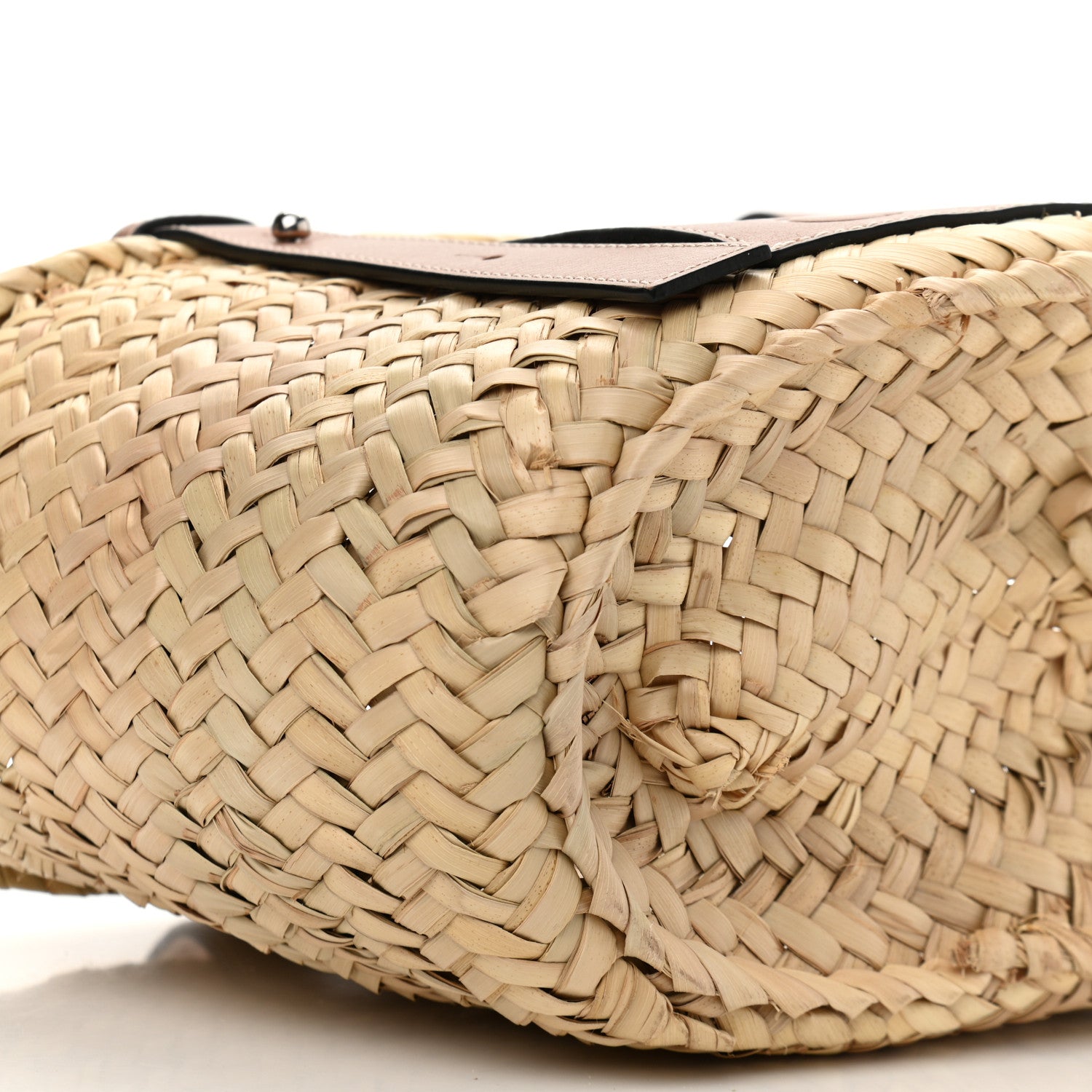 Loewe Raffia Small Basket Tote Bag Natural Tan 9 of 16