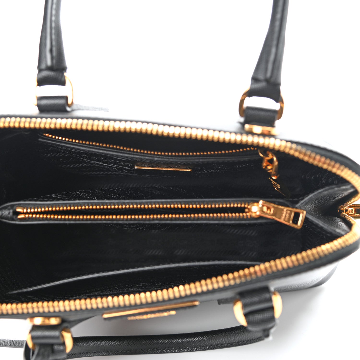 Prada Saffiano Lux Mini Promenade Tote Black 7 of 10