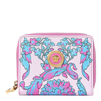 Versace Calfskin Voyage Barocco Print Zip Around Wallet Multicolor 1 of 7