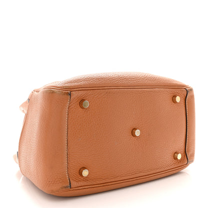 Hermes Taurillon Clemence Lindy 26 Gold 4 of 18