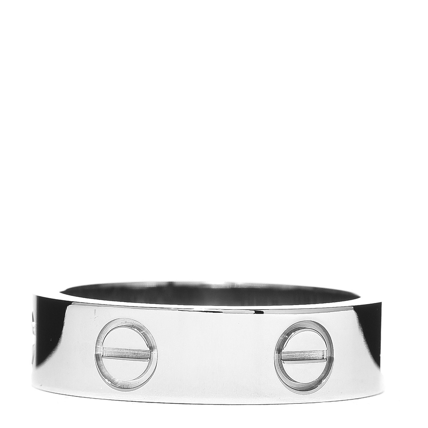 18K White Gold 5.5mm LOVE Ring 55 7.25
