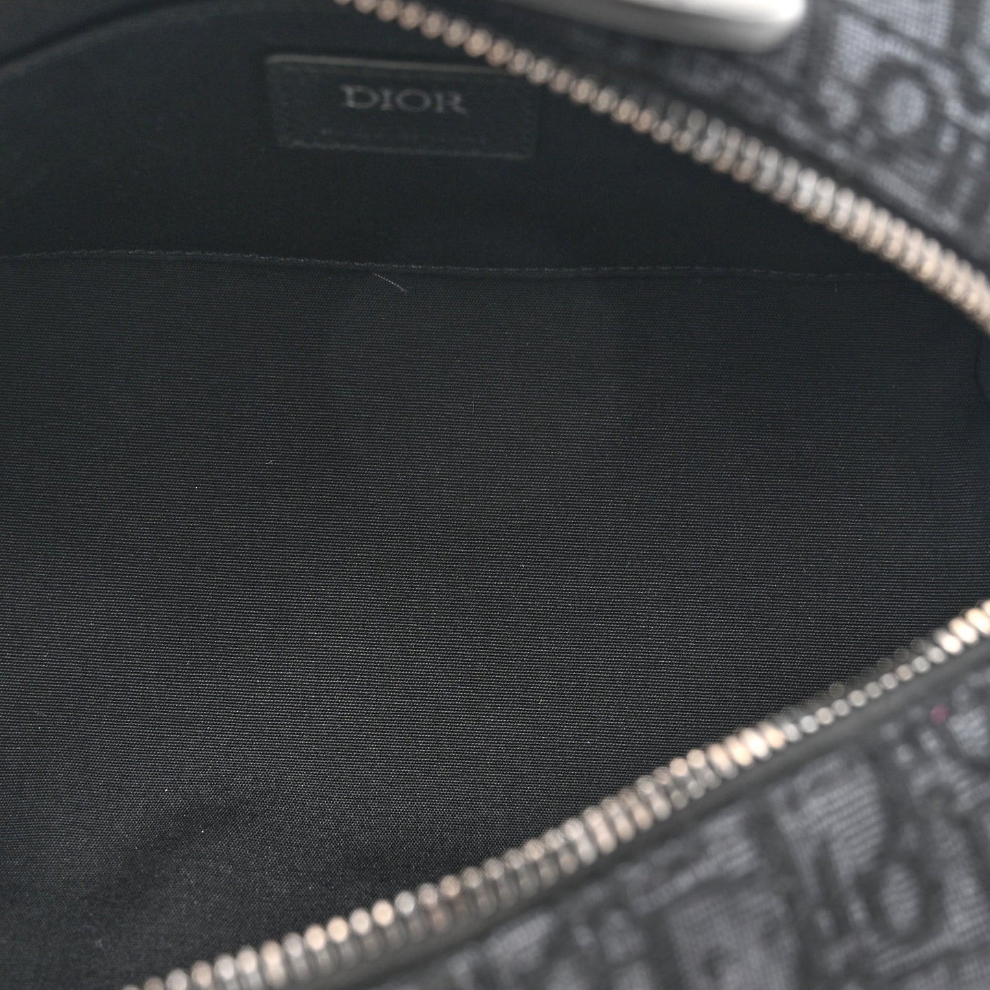 Oblique Jacquard Toiletry Pouch Black