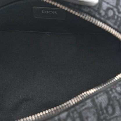 Christian Dior Oblique Jacquard Toiletry Pouch Black 5 of 7