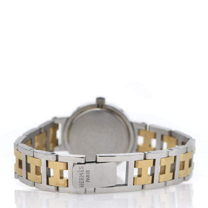 Hermes Stainless Steel 24mm Clipper Quartz Watch Gold 4 of 6