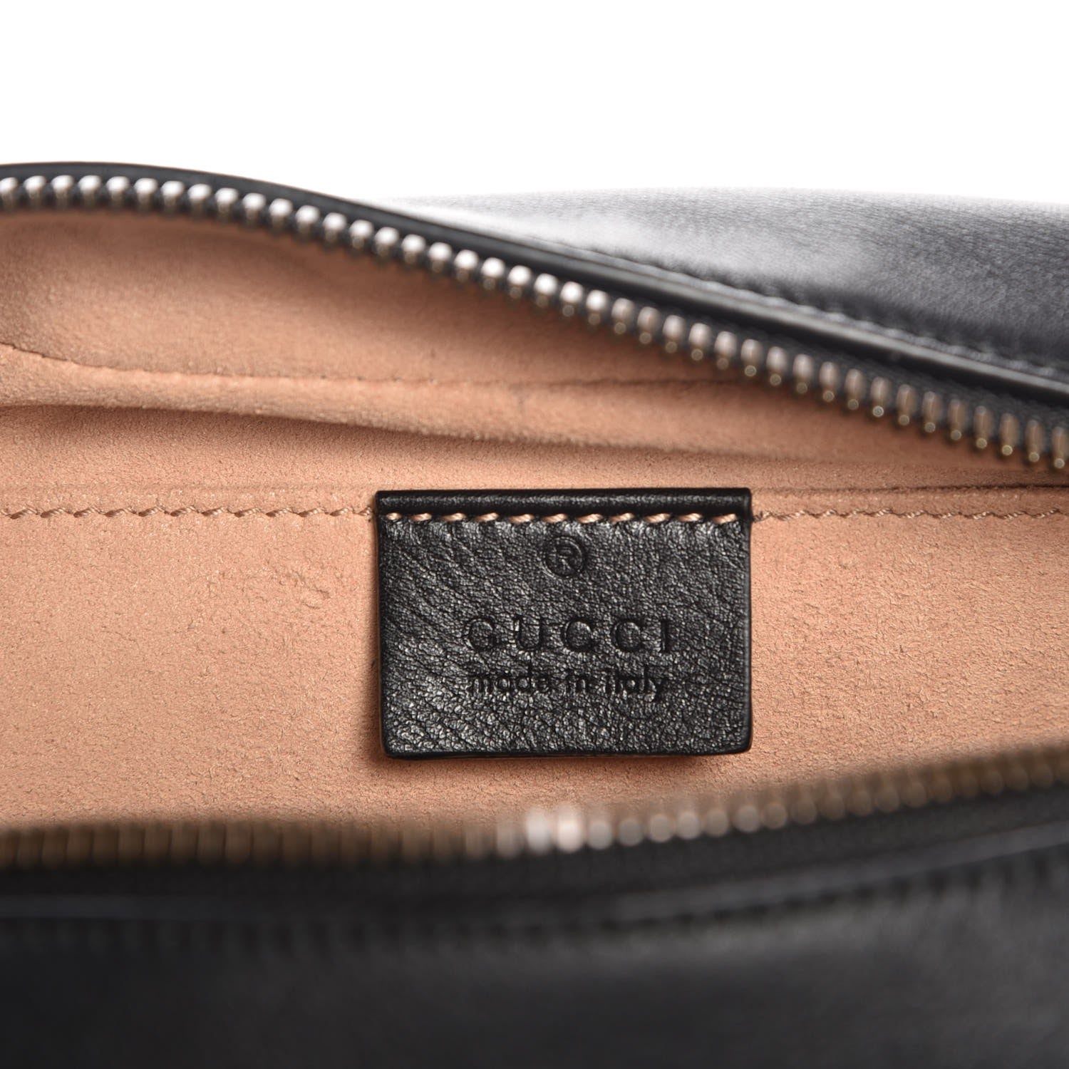 Gucci Calfskin Matelasse Small GG Marmont Chain Shoulder Bag Black 6 of 7