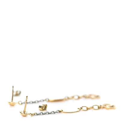 Louis Vuitton Logomania Earrings Gold 3 of 3