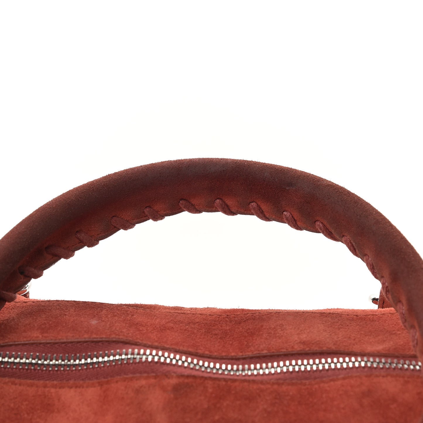 Baby Daim Suede Classic Hardware Silver Work Chataigne