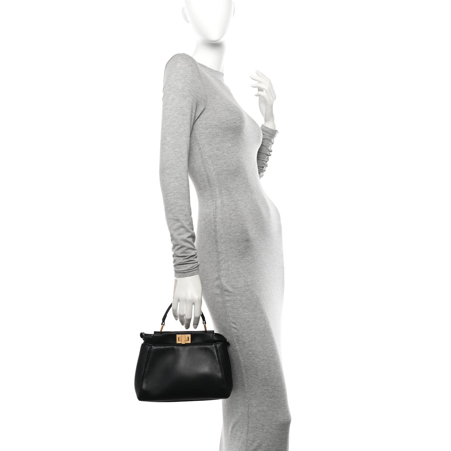 Nappa Mini Peekaboo Iconic Satchel Black