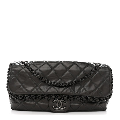 Chanel Calfskin Quilted Medium Chain Me Flap Grey 1 of 11