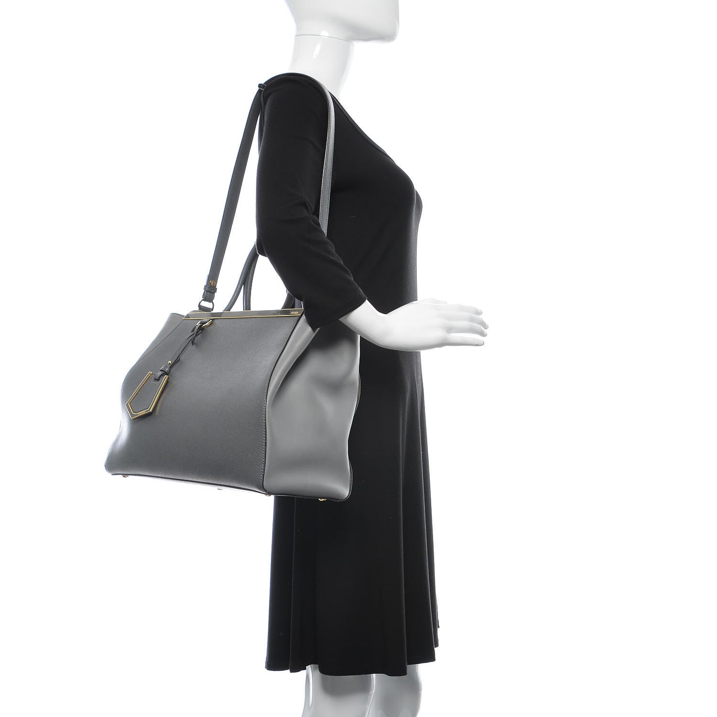Vitello Elite Flamingo Regular 2Jours Tote Grigio Grigio Chiaro