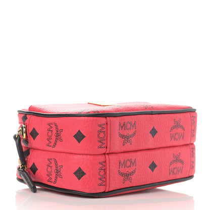 MCM Visetos Mini Camera Crossbody Bag Red 3 of 10