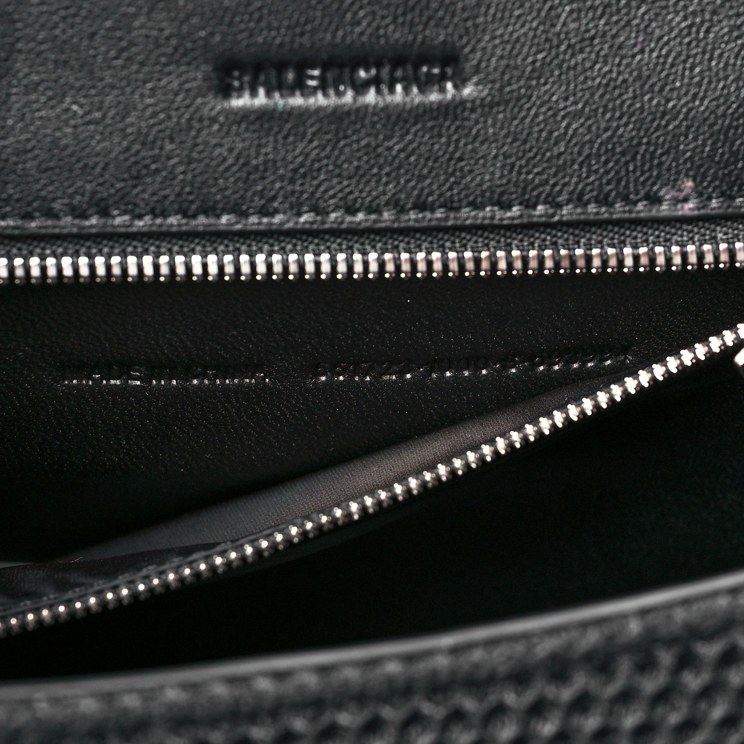 Balenciaga Faux Calfskin Fabric Small Sneakerhead Top Handle Bag Black 7 of 12