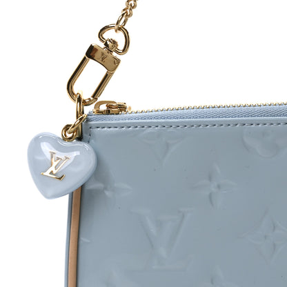 Louis Vuitton Vernis Valentine Mini Pochette Accessories Lollipop Blue 7 of 9