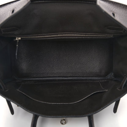 Hermes Taurillon Clemence Birkin 30 Chocolate 7 of 14