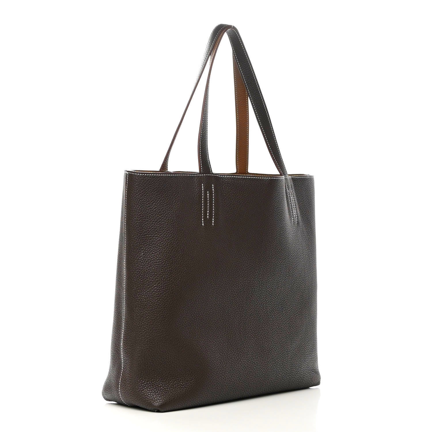 Hermes Taurillon Clemence Double Sens 36 Etoupe Ebene 3 of 20