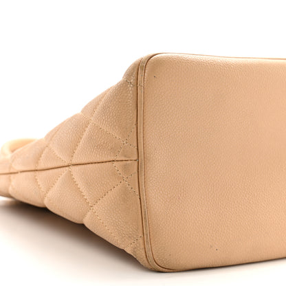 Chanel Caviar Quilted Medallion Tote Beige 9 of 13
