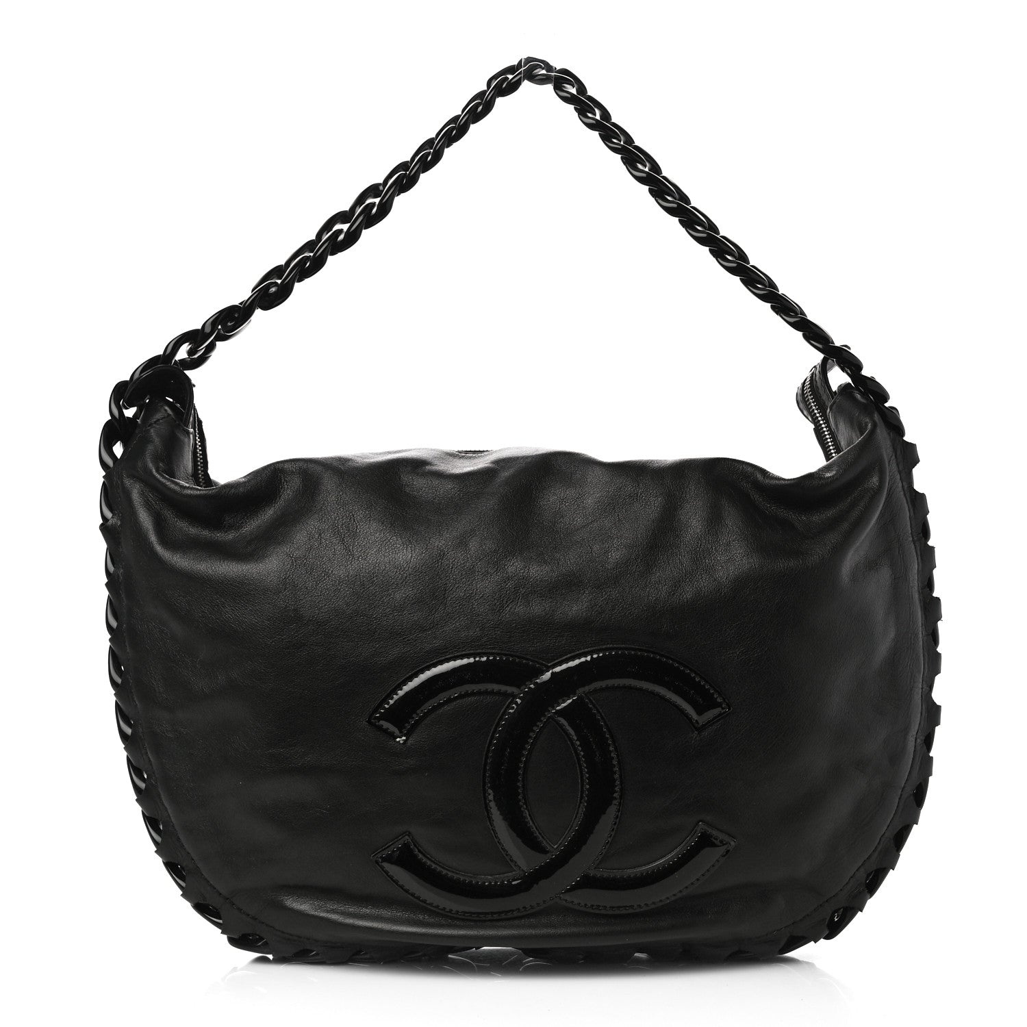 Chanel Calfskin Modern Chain Hobo Black 1 of 10