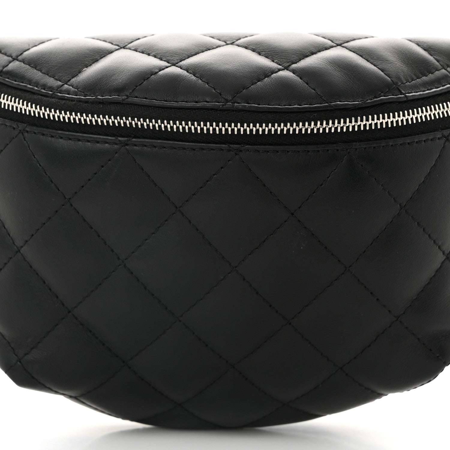 Chanel Calfskin Quilted Waist Belt Bag Black 8 of 10
