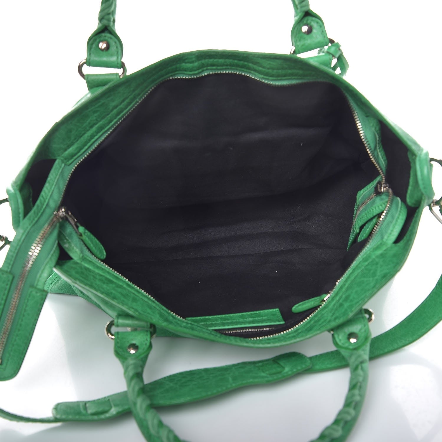 Balenciaga Agneau Giant 12 Silver Hardware City Vert Poker 5 of 9