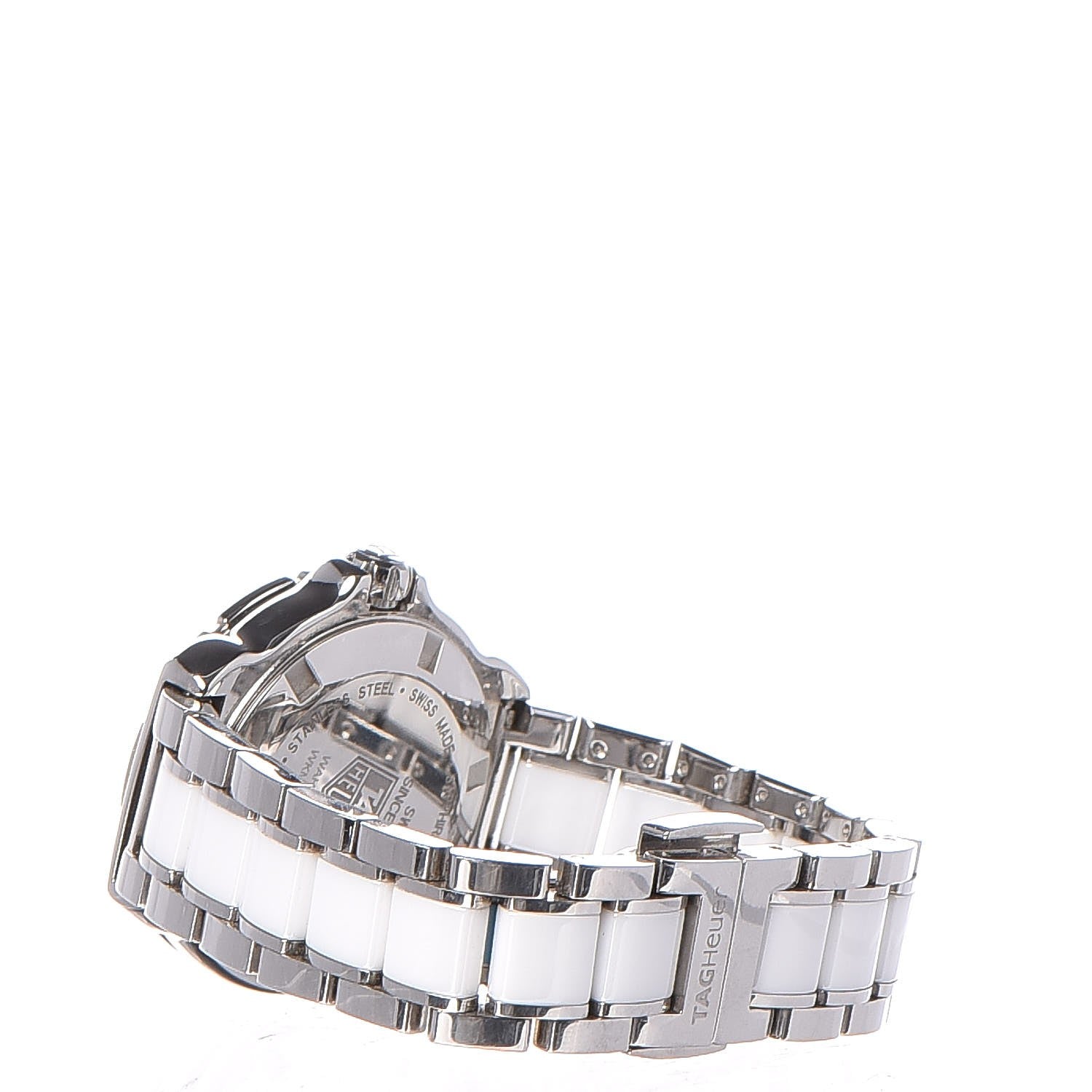 Tag Heuer Stainless Steel Ceramic Diamond 32mm Formula 1 Quartz Watch White WAH1313 4 of 10