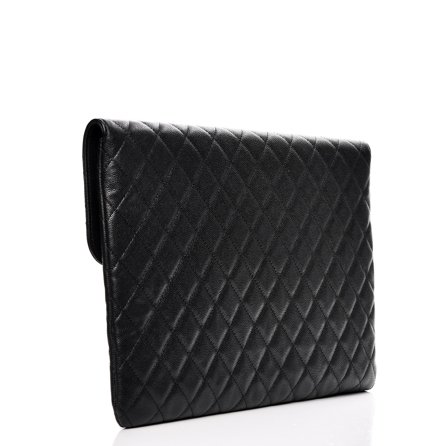 Chanel Caviar Quilted Large Golden Class Pouch Black 3 of 8