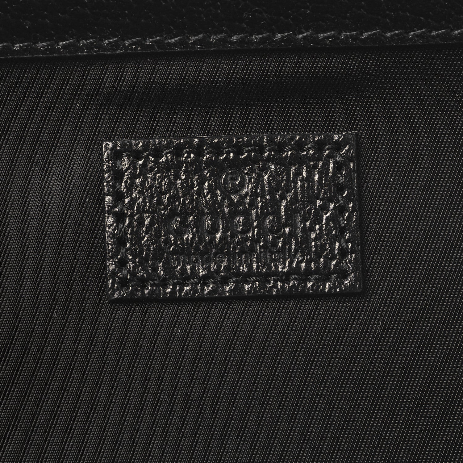 Gucci Canvas Monogram Jumbo GG Messenger Diaper Bag Black 7 of 11