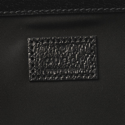Gucci Canvas Monogram Jumbo GG Messenger Diaper Bag Black 7 of 11