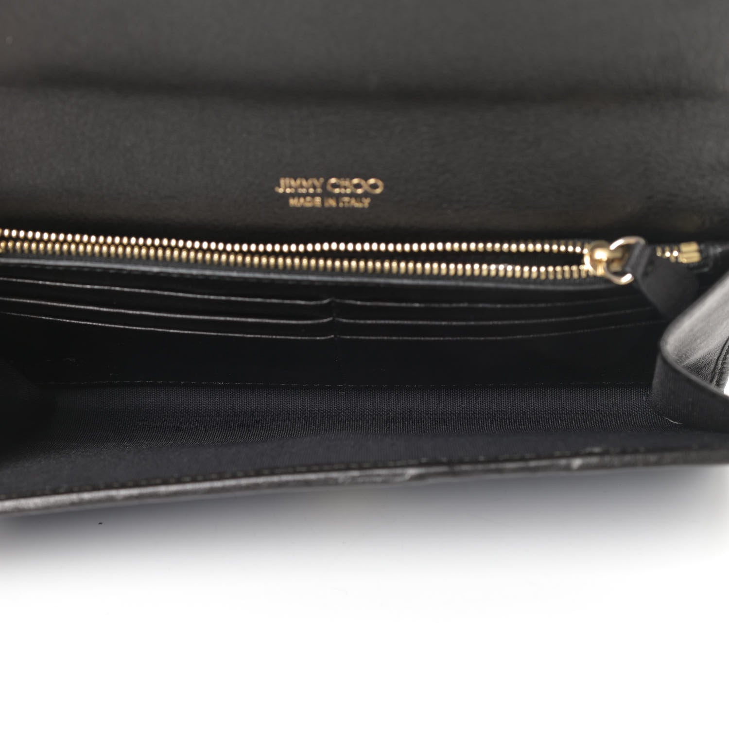 Jimmy Choo Glitter Milla Wallet on Chain Navy 5 of 11
