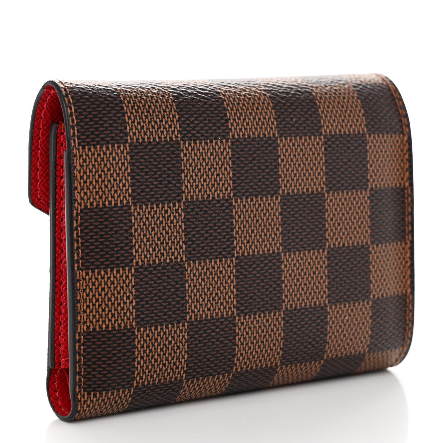 Louis Vuitton Damier Ebene Victorine Wallet Red 3 of 6