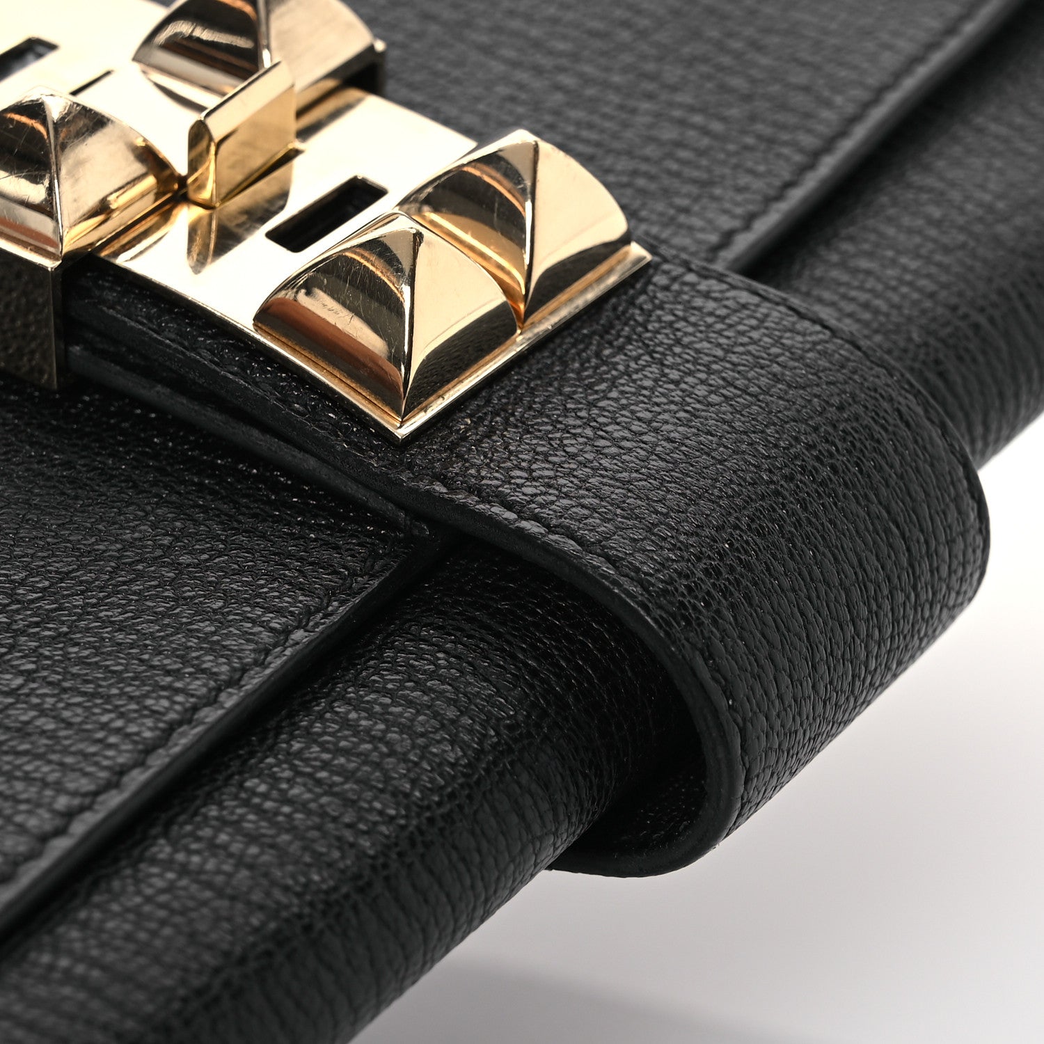 Hermes Chevre Mysore Medor 23 Clutch Black 12 of 14